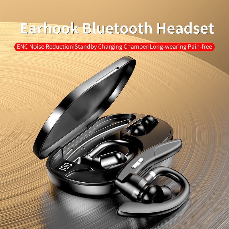 K29 Wireless Bluetooth 5.0 Rotary Earphones with Charging Box Waterproof Sports Earhook Headsets with Microphone and LED Display K29 Wireless Bluetooth 5.0 Rotary Earphones with Charging Box Waterproof Sports Earhook Headsets with Microphone and LED Display